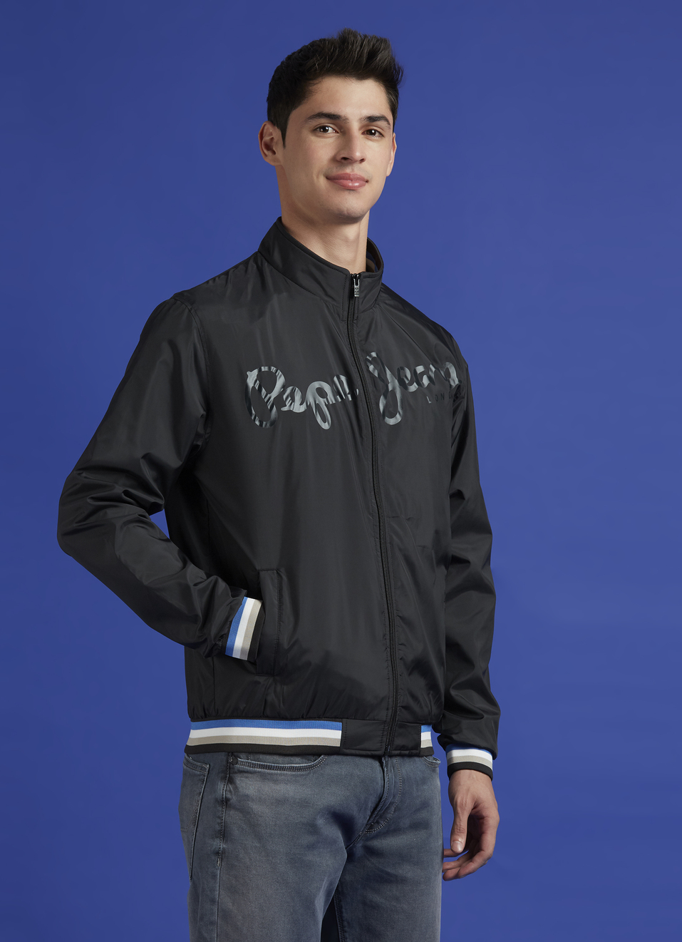 Black Lightweight Full Sleeve Jacket, , large image number 3