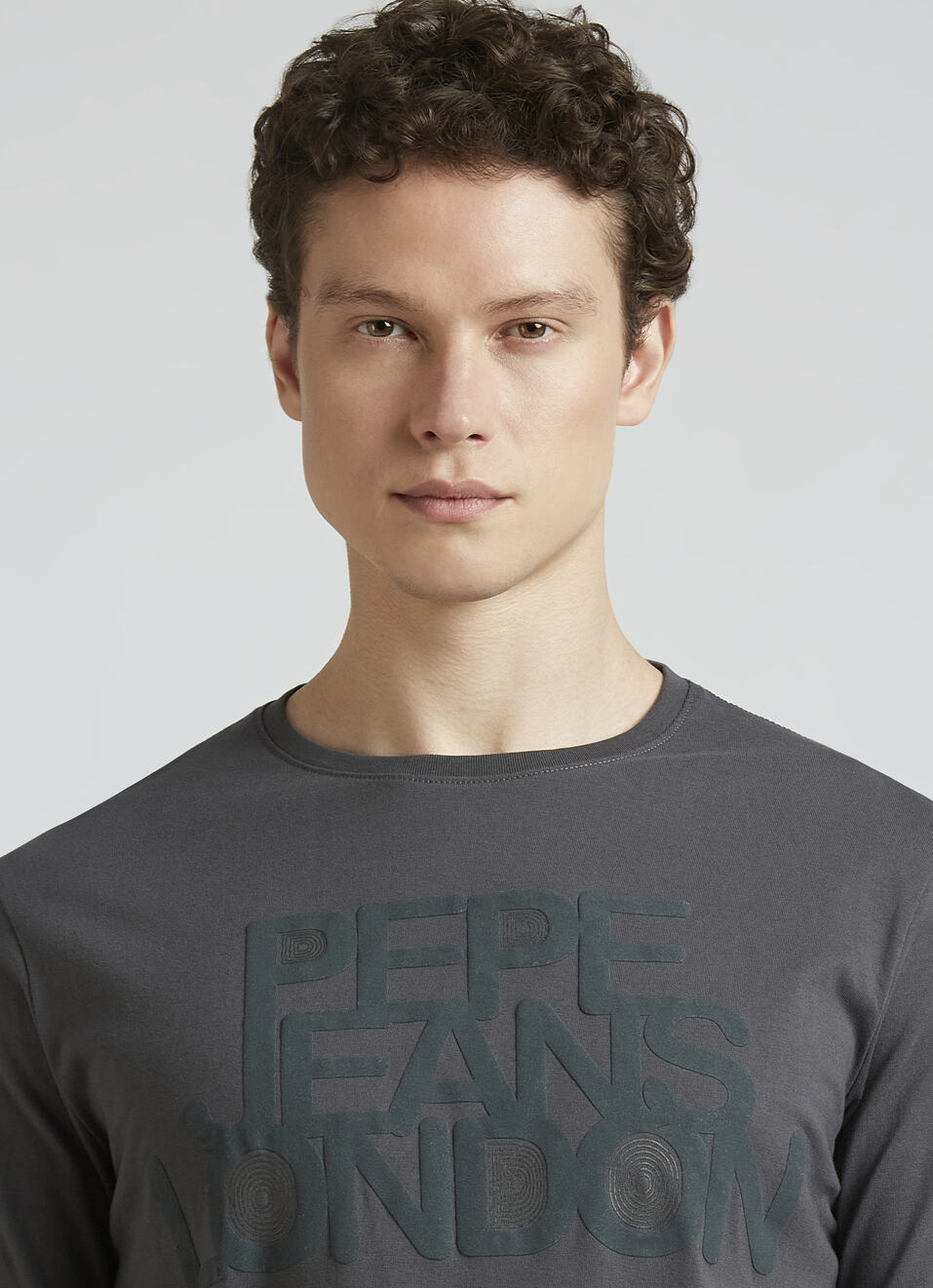 Grey Graphic Print Full Sleeve T-shirt, , large image number 4