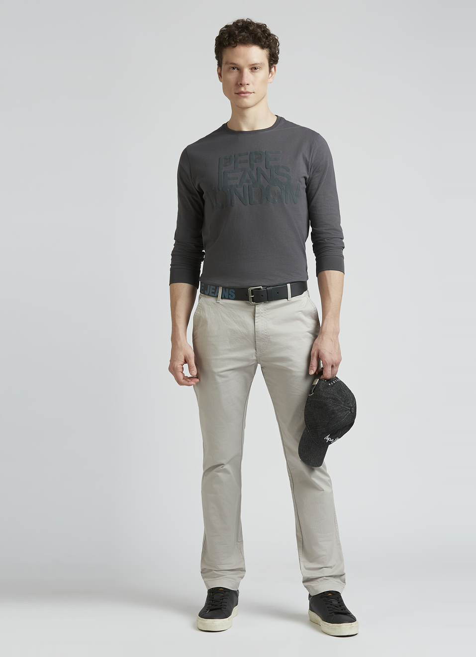 Grey Graphic Print Full Sleeve T-shirt, , large image number 5