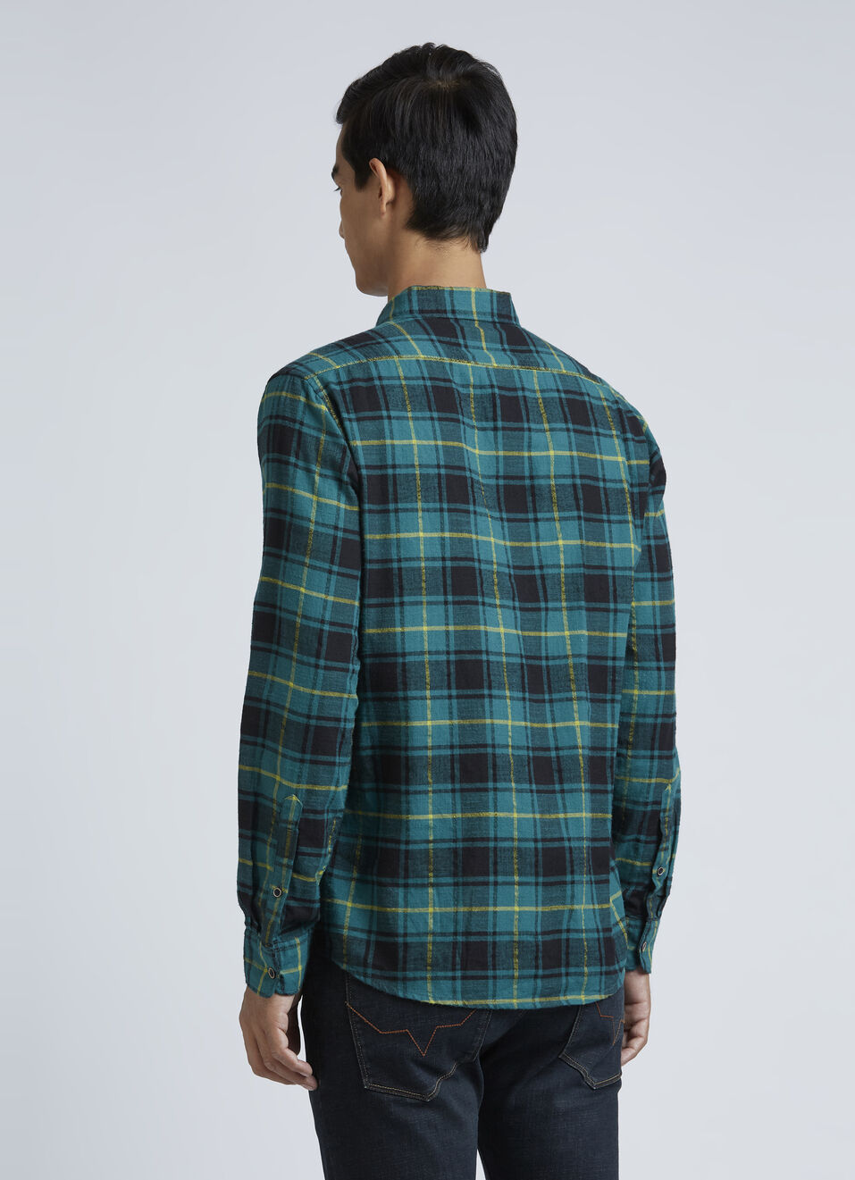 Green Check Full Sleeve Shirt, , large image number 2