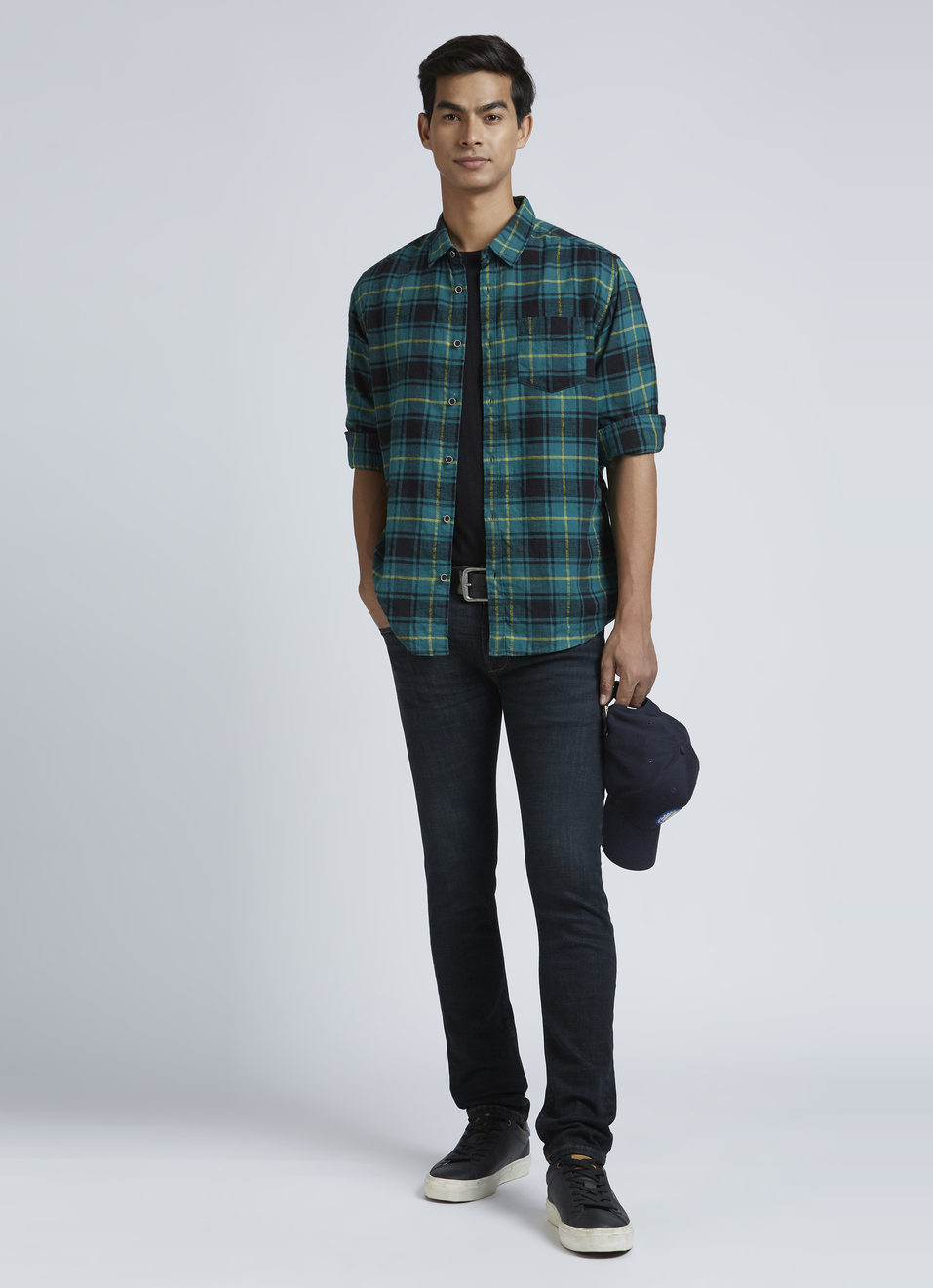 Green Check Full Sleeve Shirt, , large image number 5