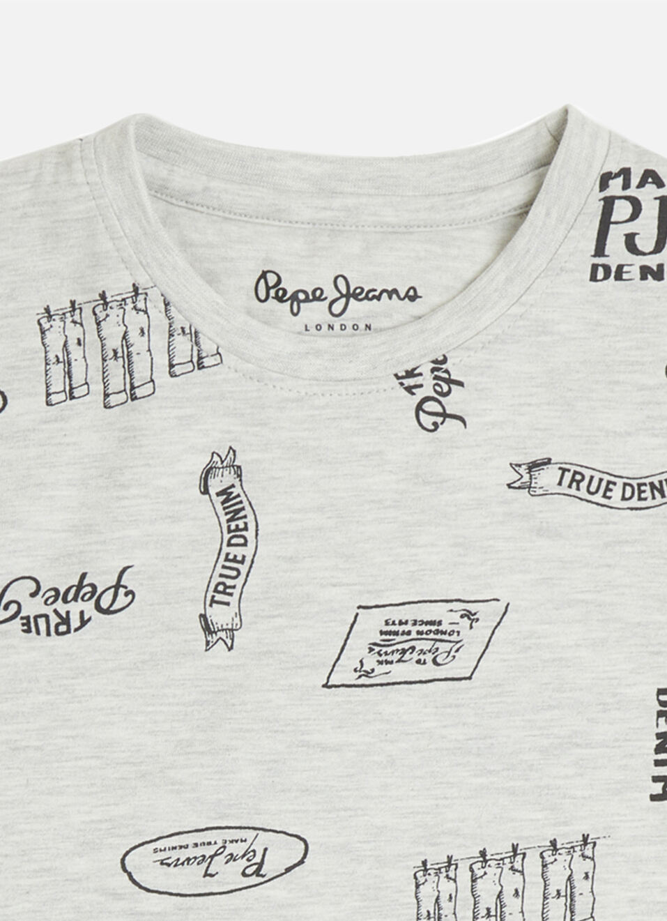 Boys Ecru Typographic Print Short Sleeve T-shirt, , large image number 2
