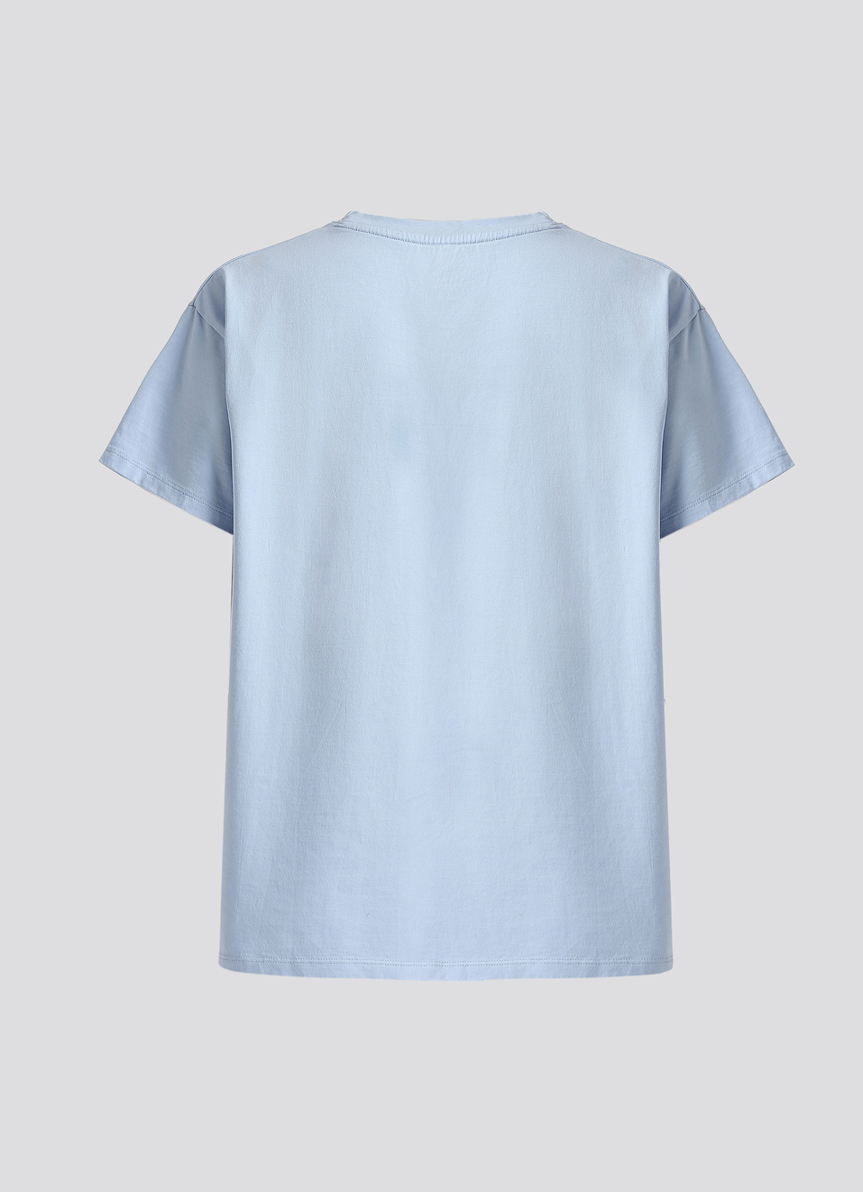 Blue Photographic Print Short Sleeve T-shirt, , large image number 7