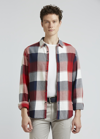 Red Checks Full Sleeve Shirt