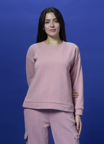 Pink Full Sleeve Sweatshirt