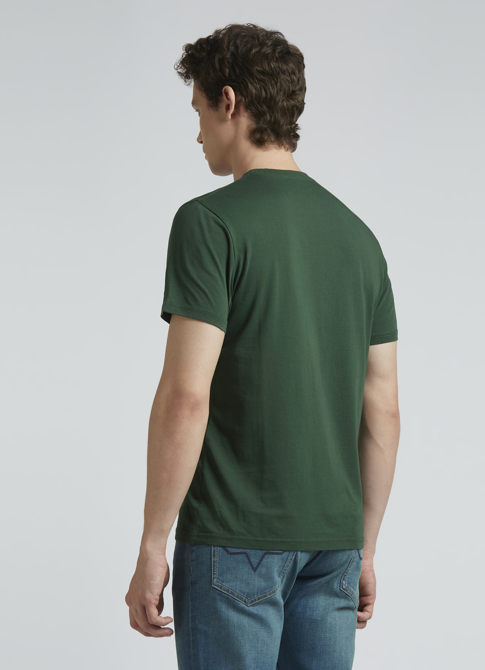 Green Photographic Print Short Sleeve T-shirt, , large image number 2