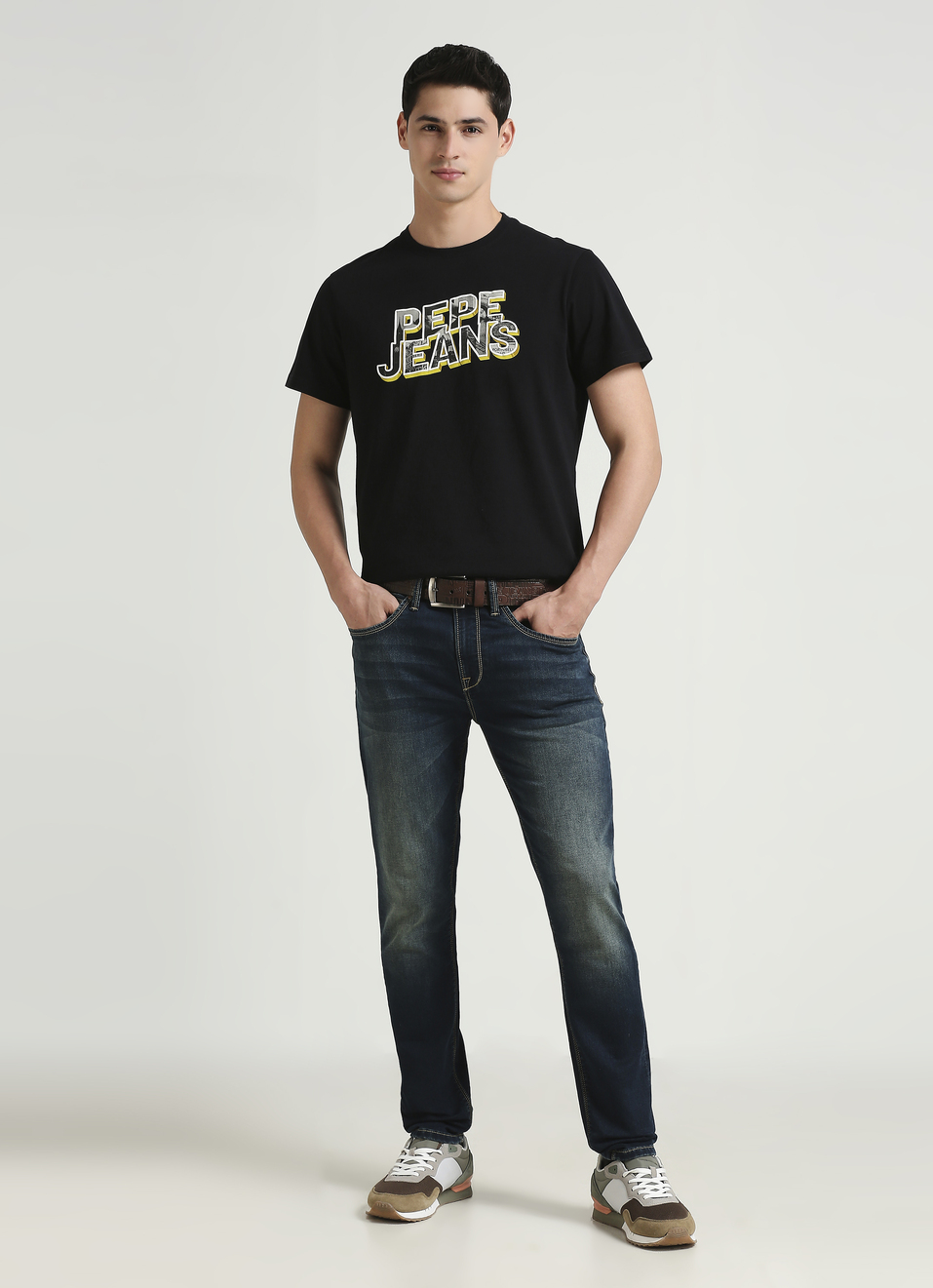 Black Graphic Print Short Sleeve T-shirt, , large image number 5