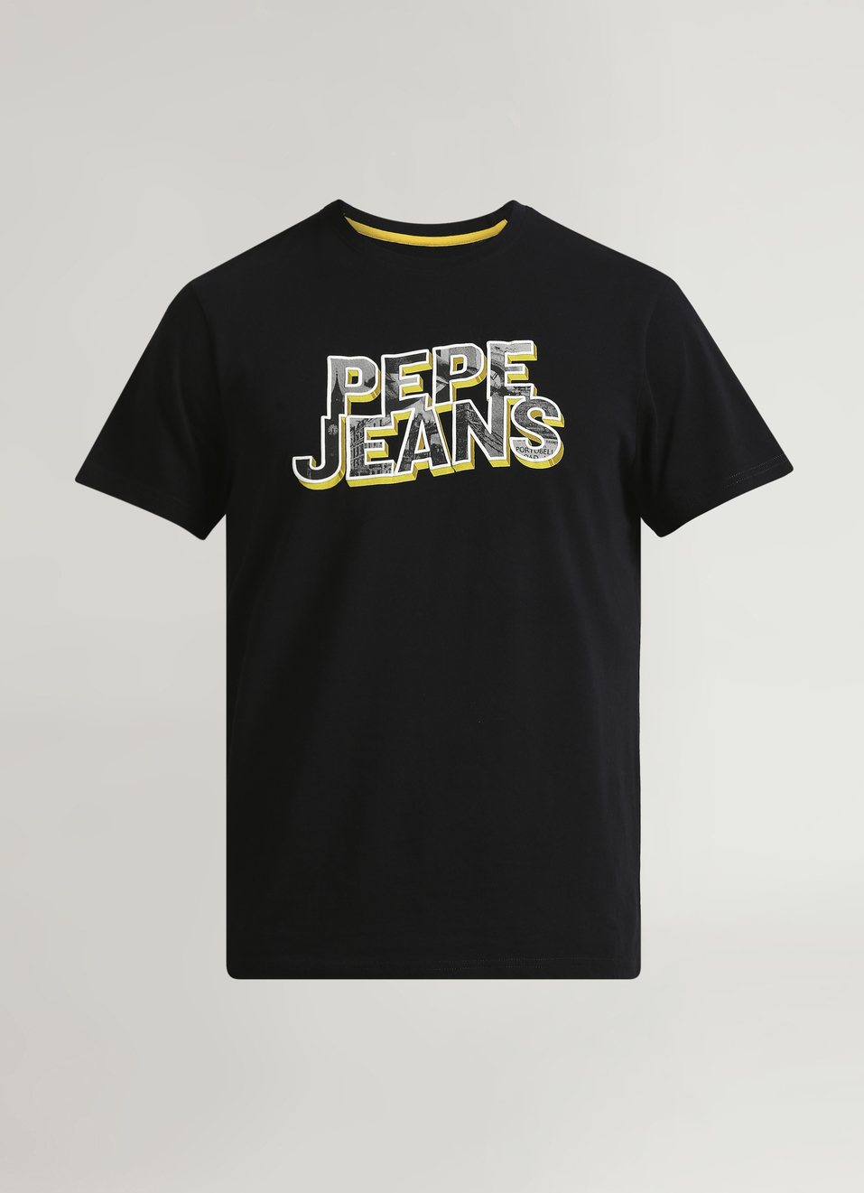Black Graphic Print Short Sleeve T-shirt, , large image number 6