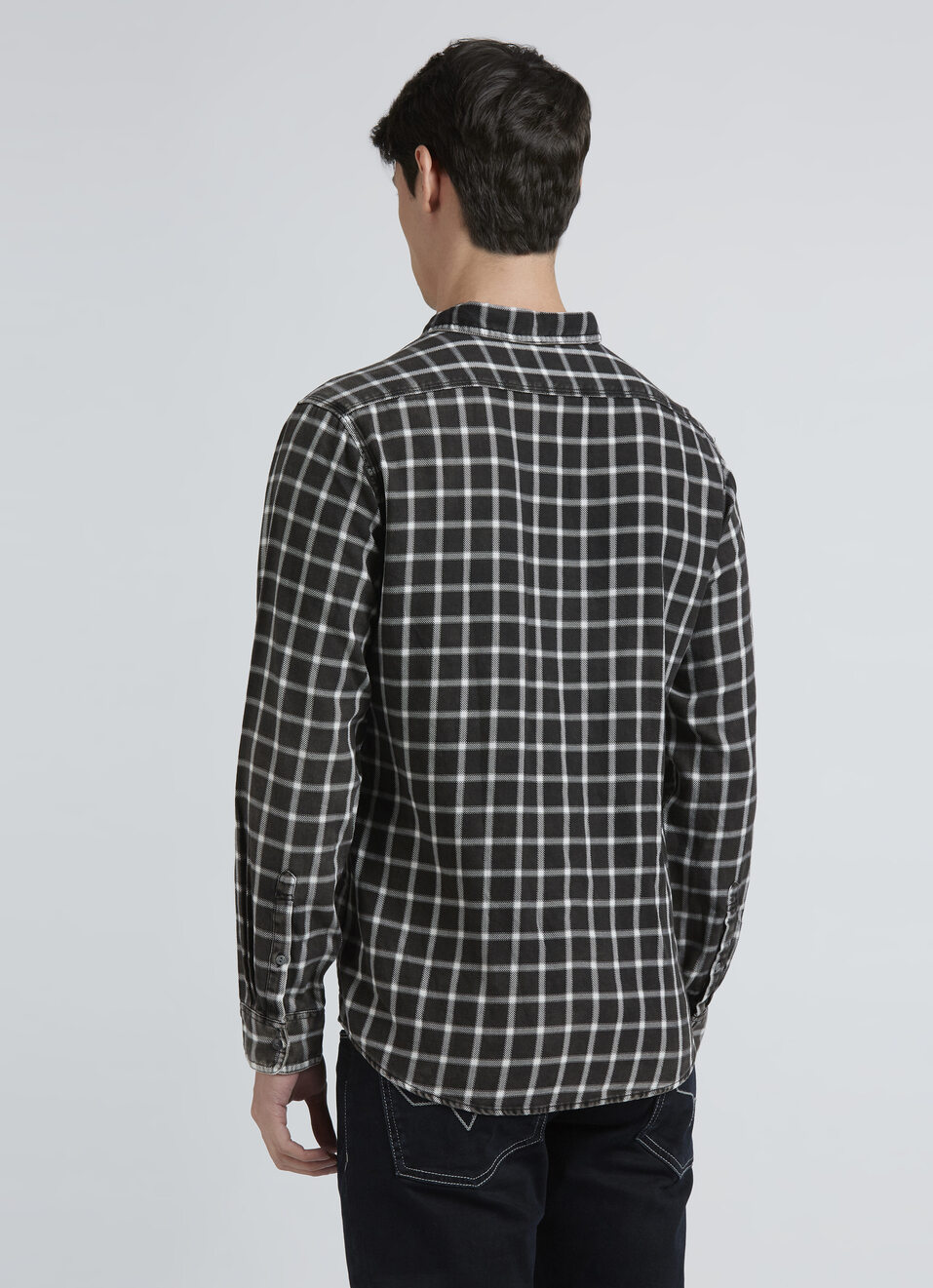Black Check Full Sleeve Shirt, , large image number 2