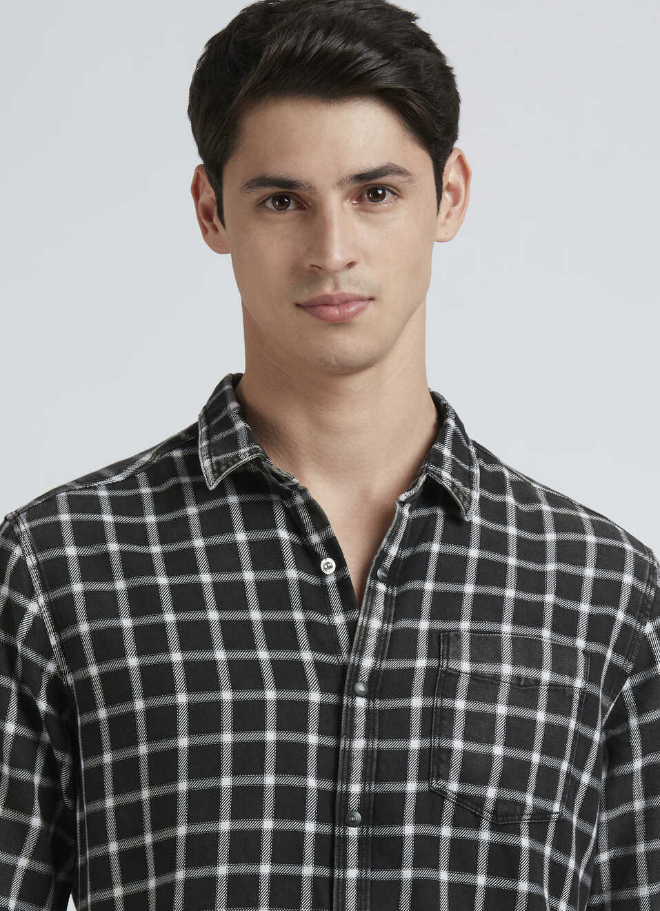 Black Check Full Sleeve Shirt, , large image number 4