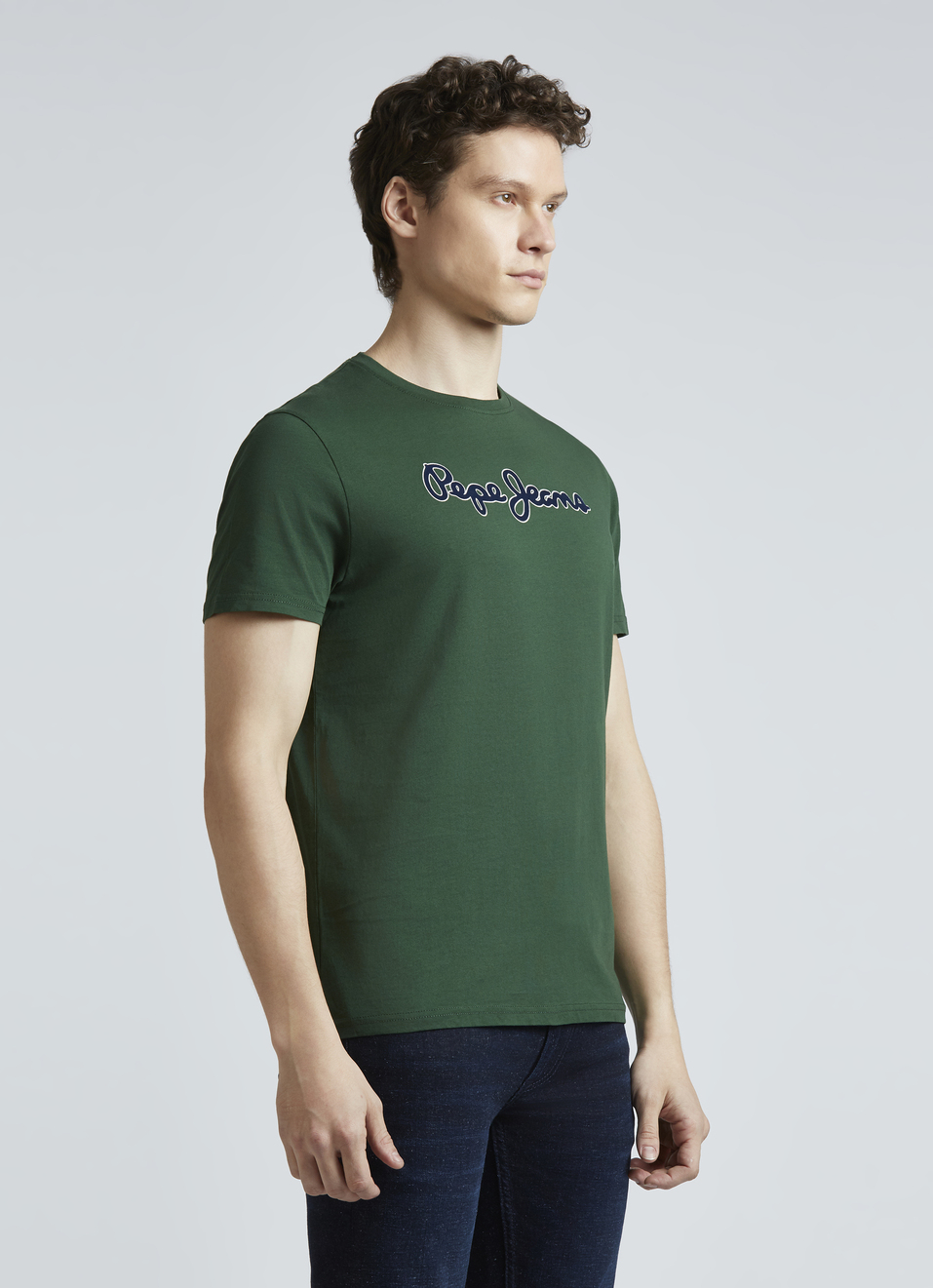 Green Graphic Print Short Sleeve T-shirt, , large image number 3