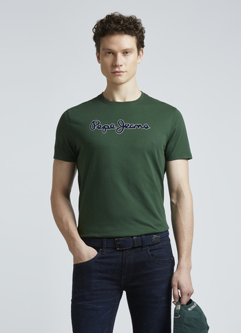 Green Graphic Print Short Sleeve T-shirt
