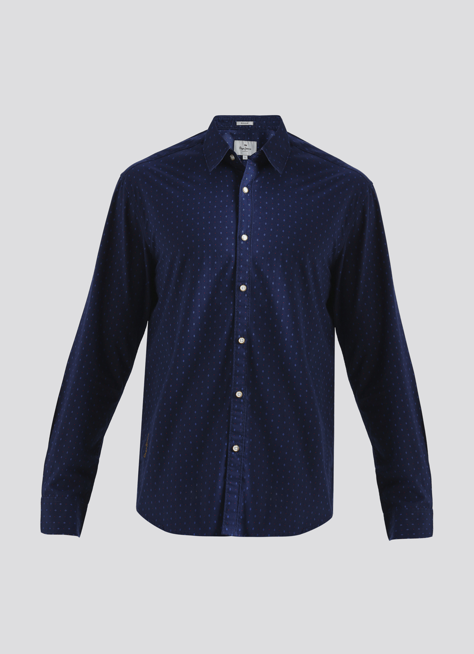 Blue Geometric Print Full Sleeve Shirt, , large image number 6