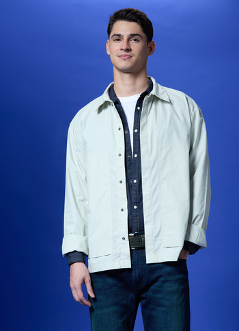 Green Full Sleeve Oversized Shirt