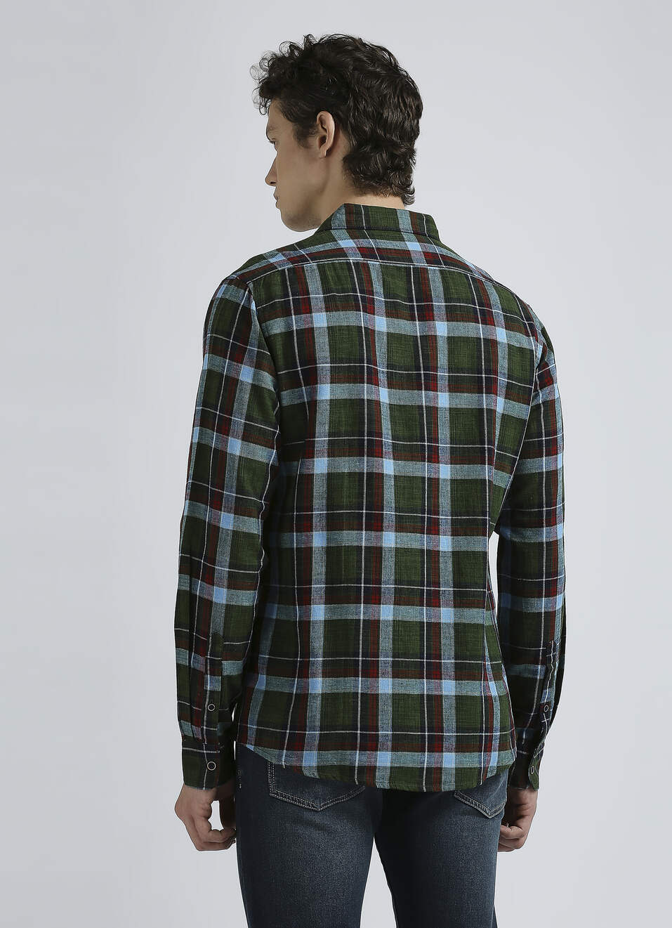 Green Checks Full Sleeve Shirt, , large image number 2