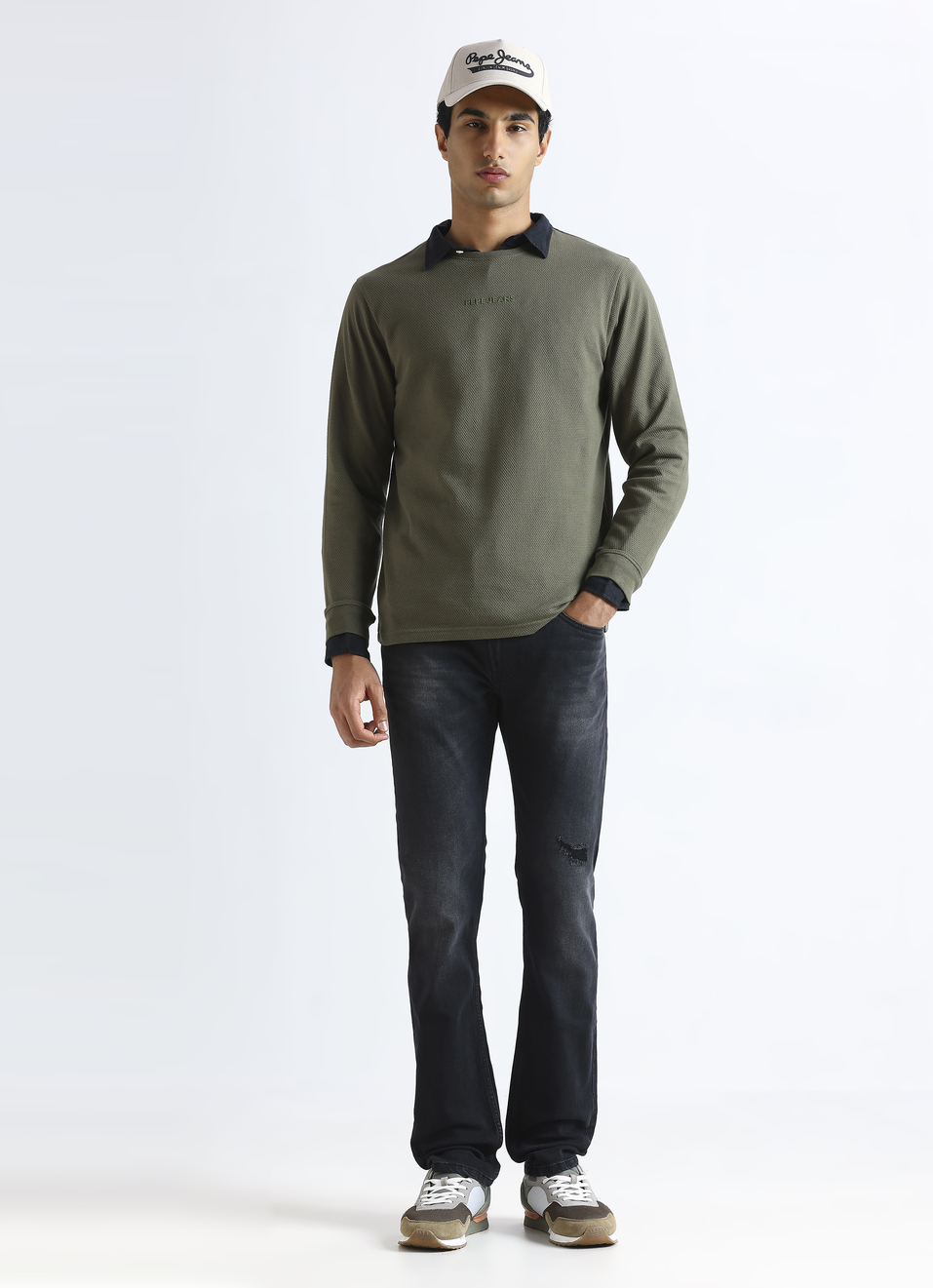 Green Graphic Print Full Sleeve T-shirt, , large image number 5