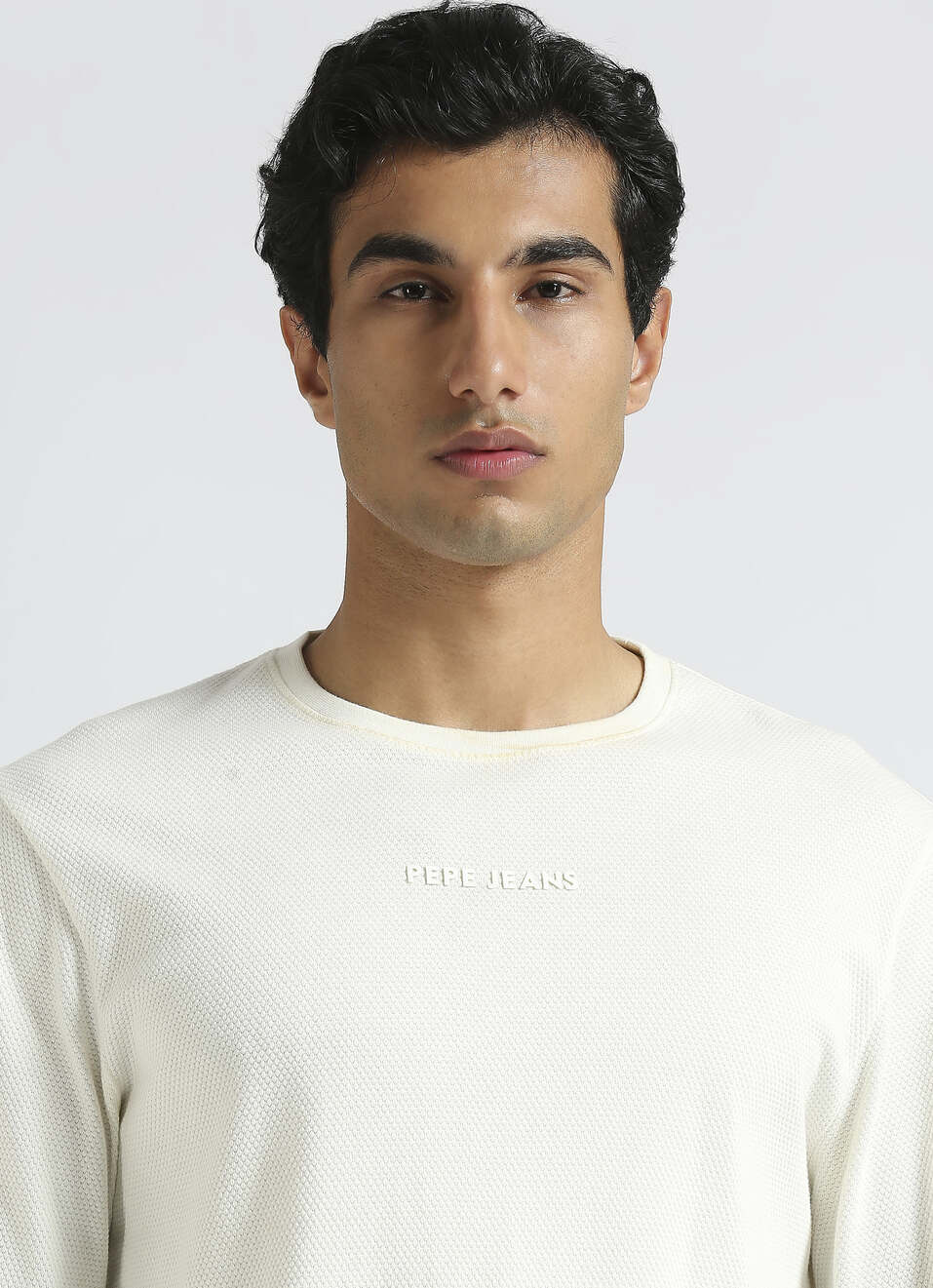 White Graphic Print Full Sleeve T-shirt, , large image number 4