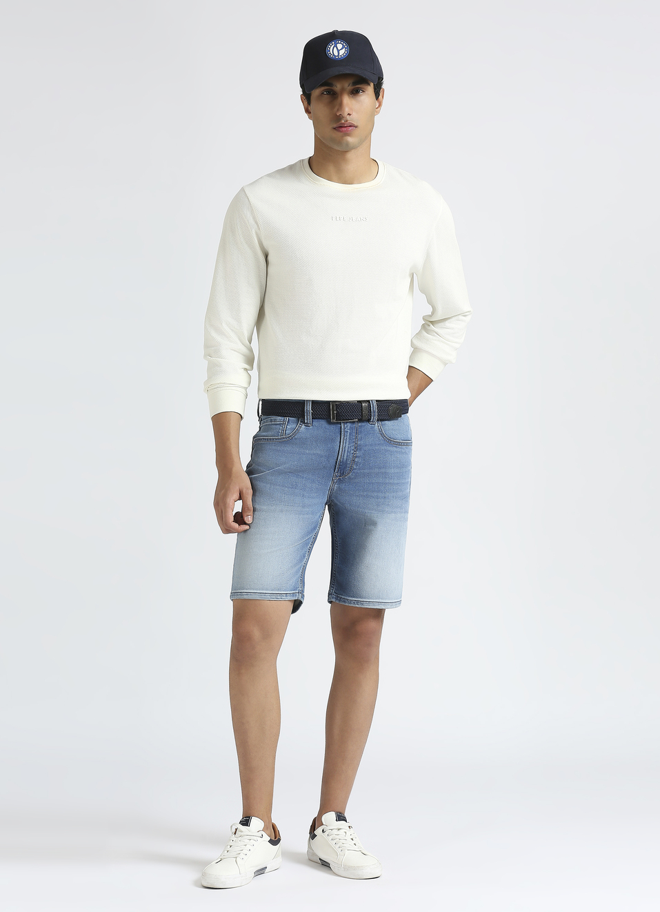 White Graphic Print Full Sleeve T-shirt, , large image number 5