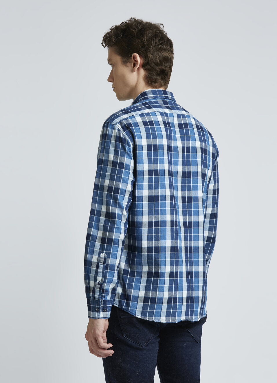 Blue Check Full Sleeve Shirt, , large image number 2