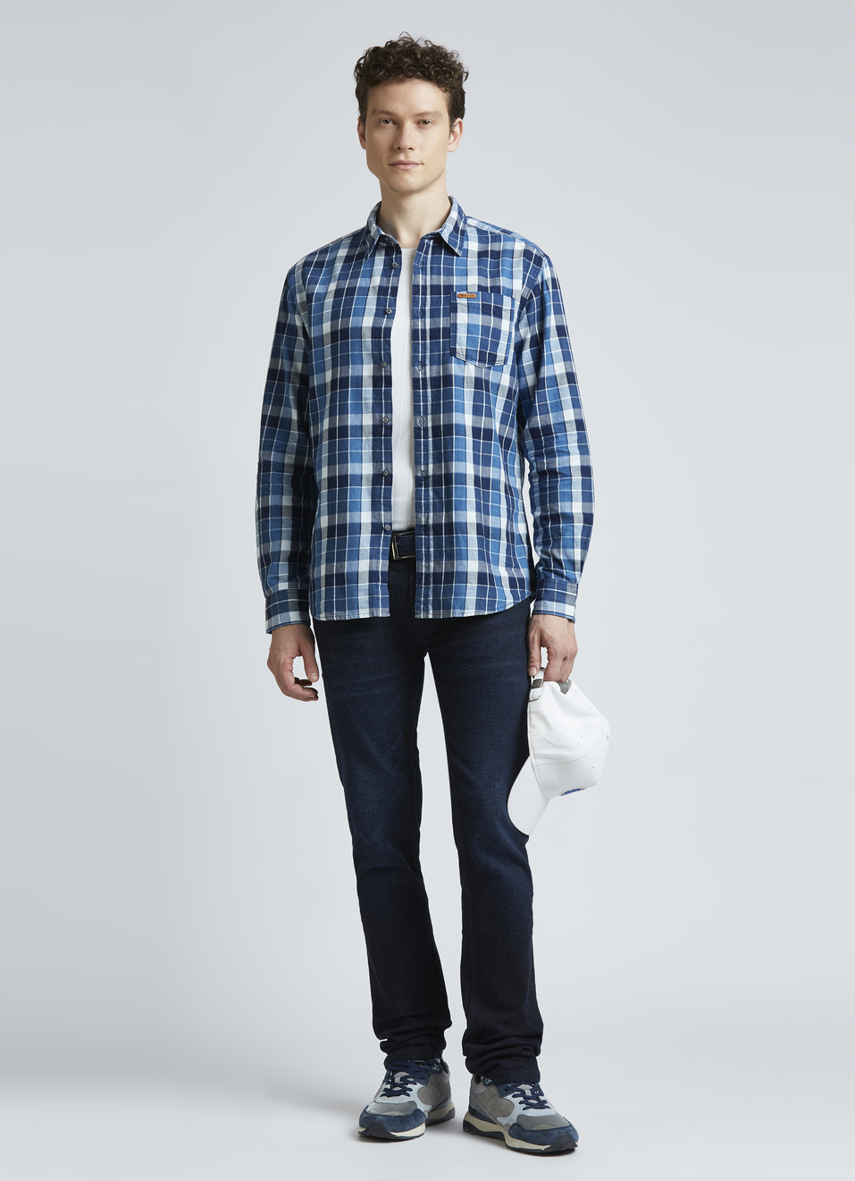Blue Check Full Sleeve Shirt, , large image number 5