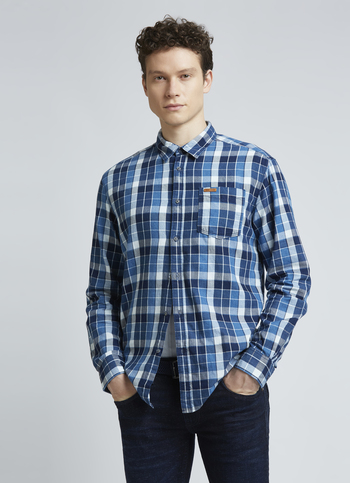 Blue Check Full Sleeve Shirt