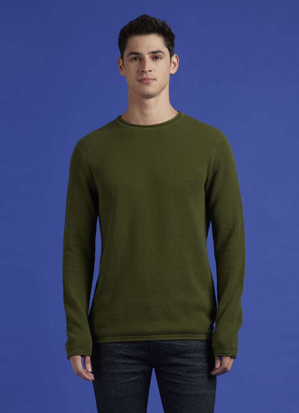 Green Lightweight Full Sleeve Sweater, , large image number 1