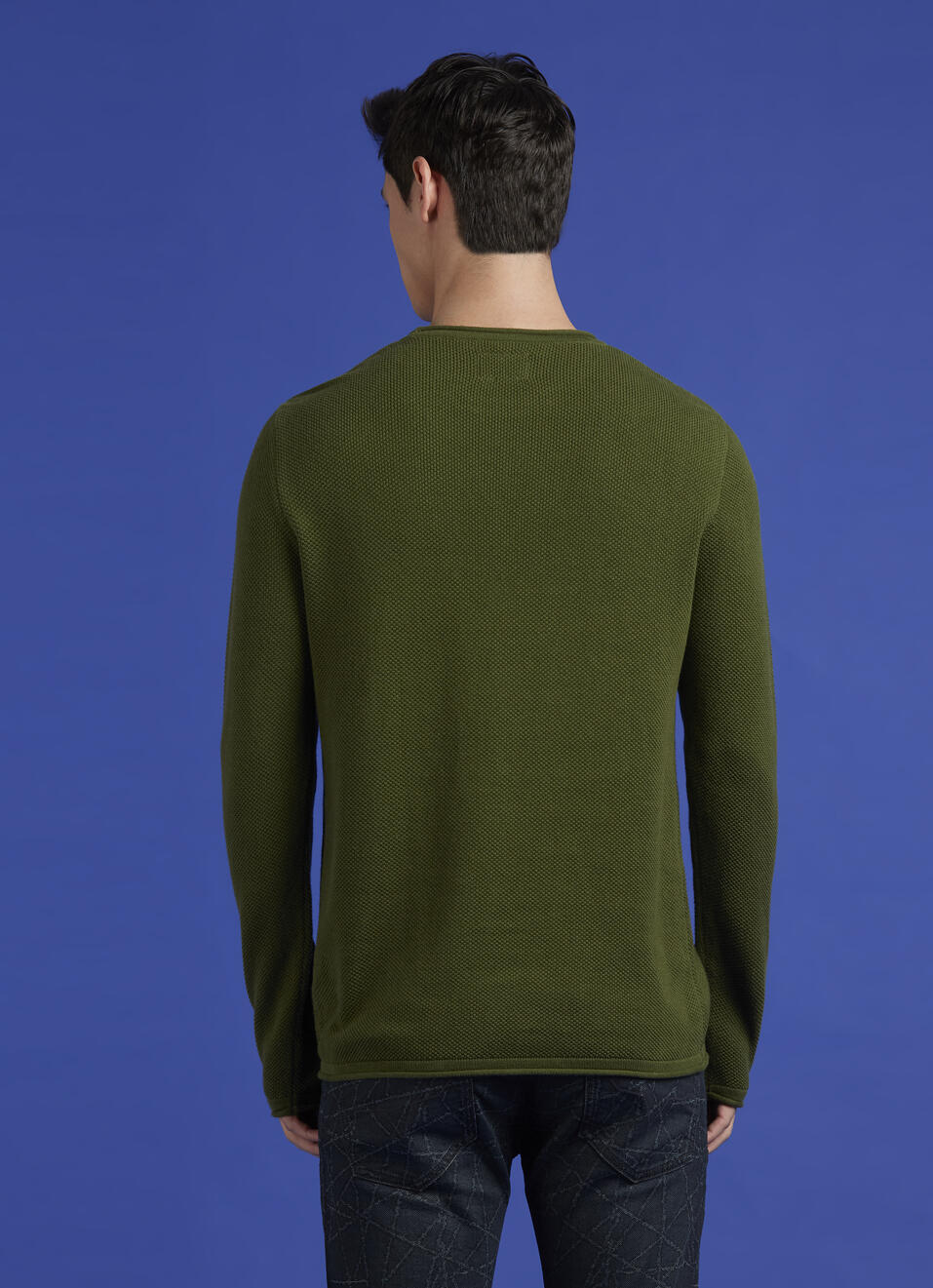 Green Lightweight Full Sleeve Sweater, , large image number 2