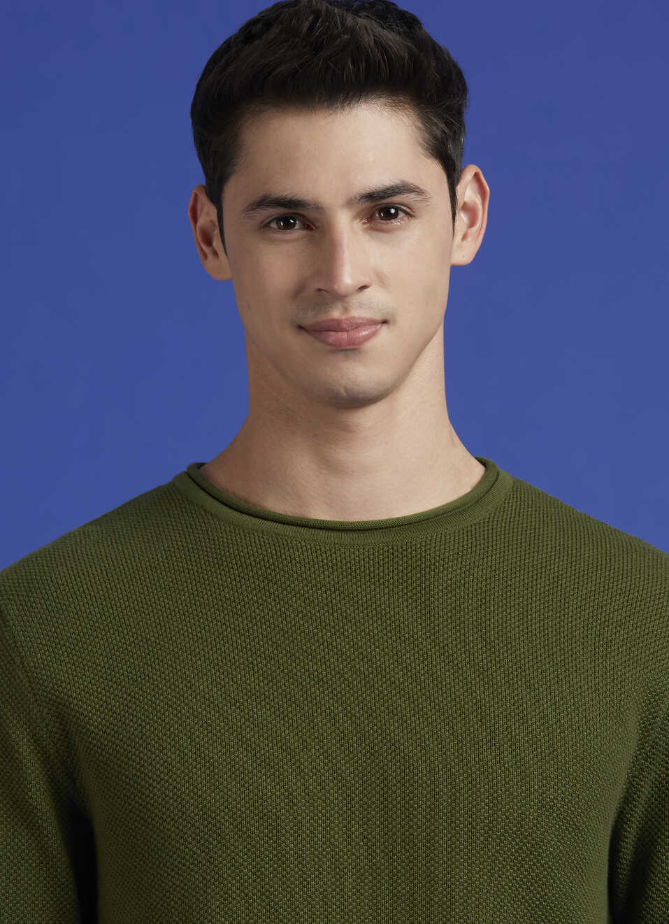 Green Lightweight Full Sleeve Sweater, , large image number 4