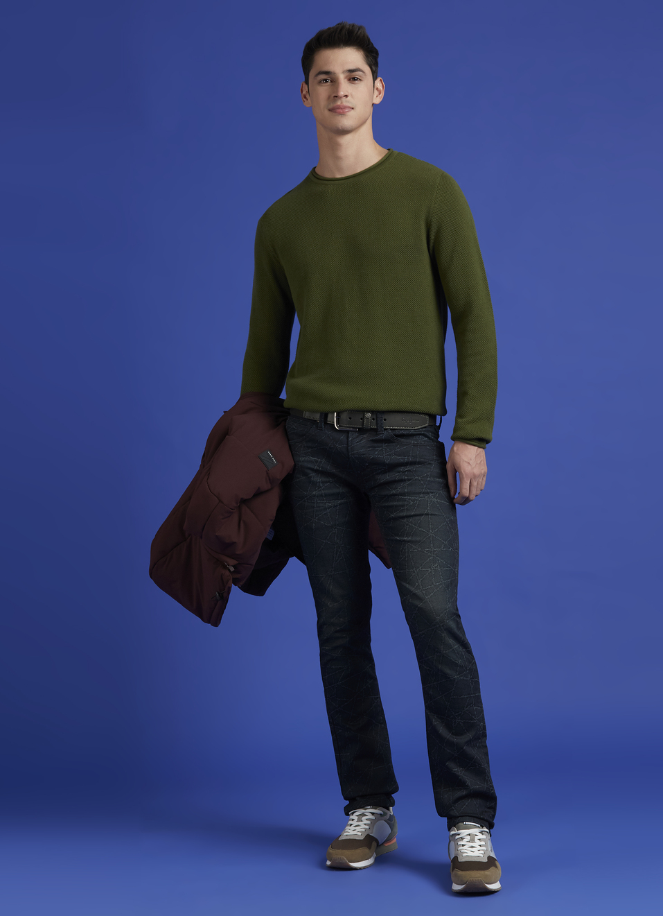 Green Lightweight Full Sleeve Sweater, , large image number 5