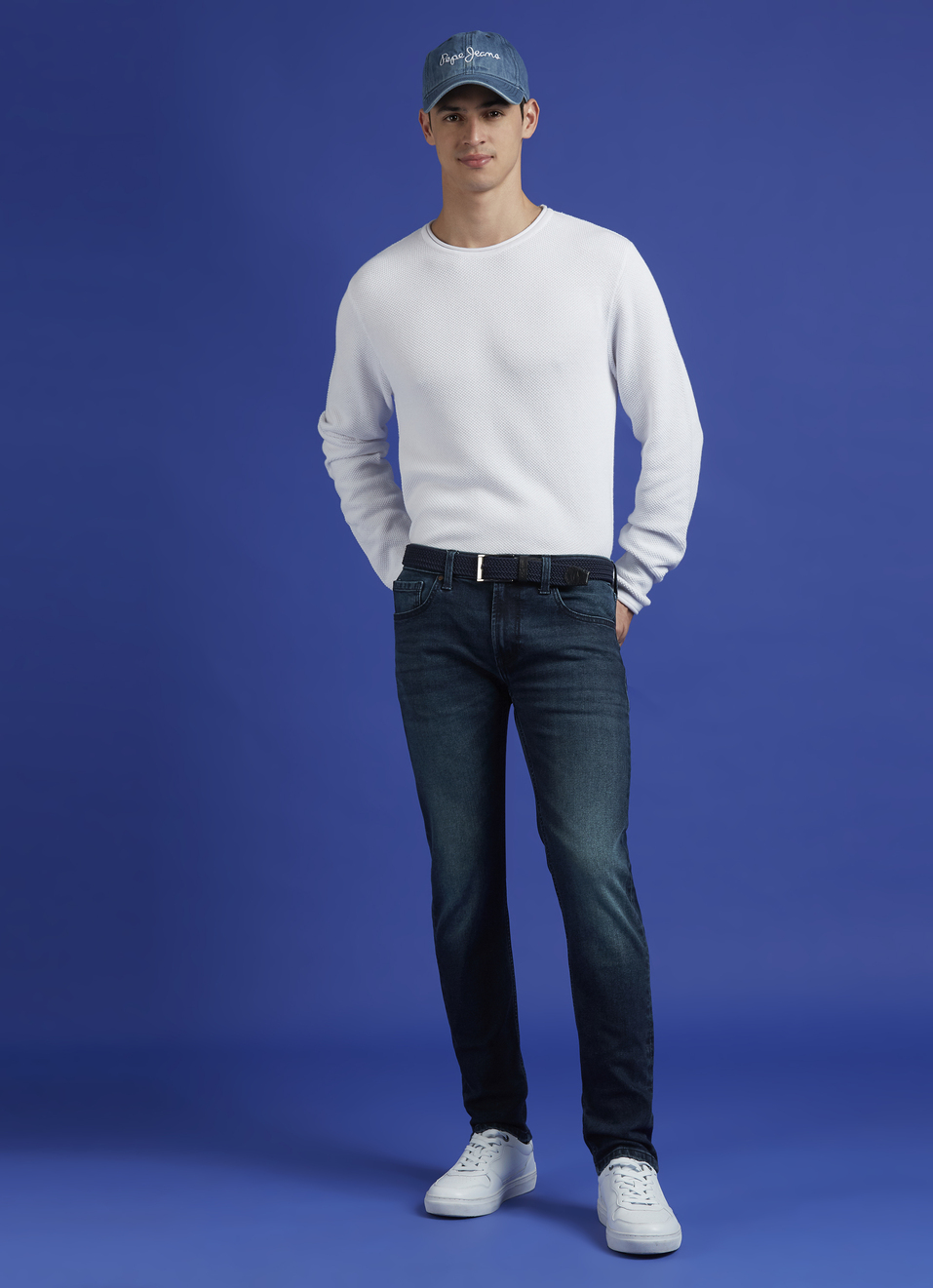 White Lightweight Full Sleeve Sweater, , large image number 5