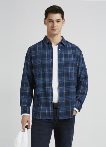 Blue Check Full Sleeve Shirt
