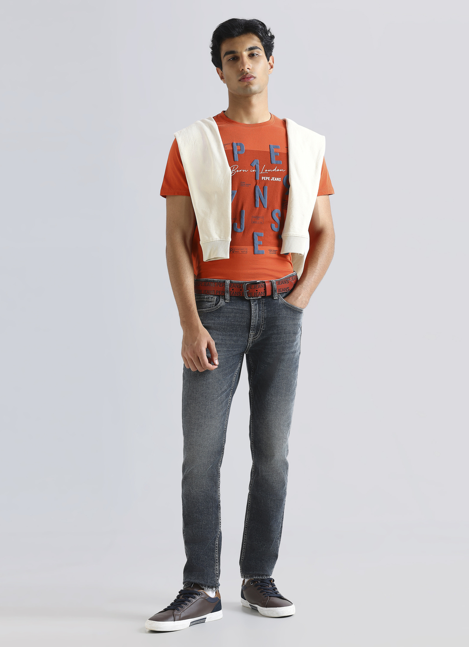 Orange Graphic Print Short Sleeve T-shirt, , large image number 5
