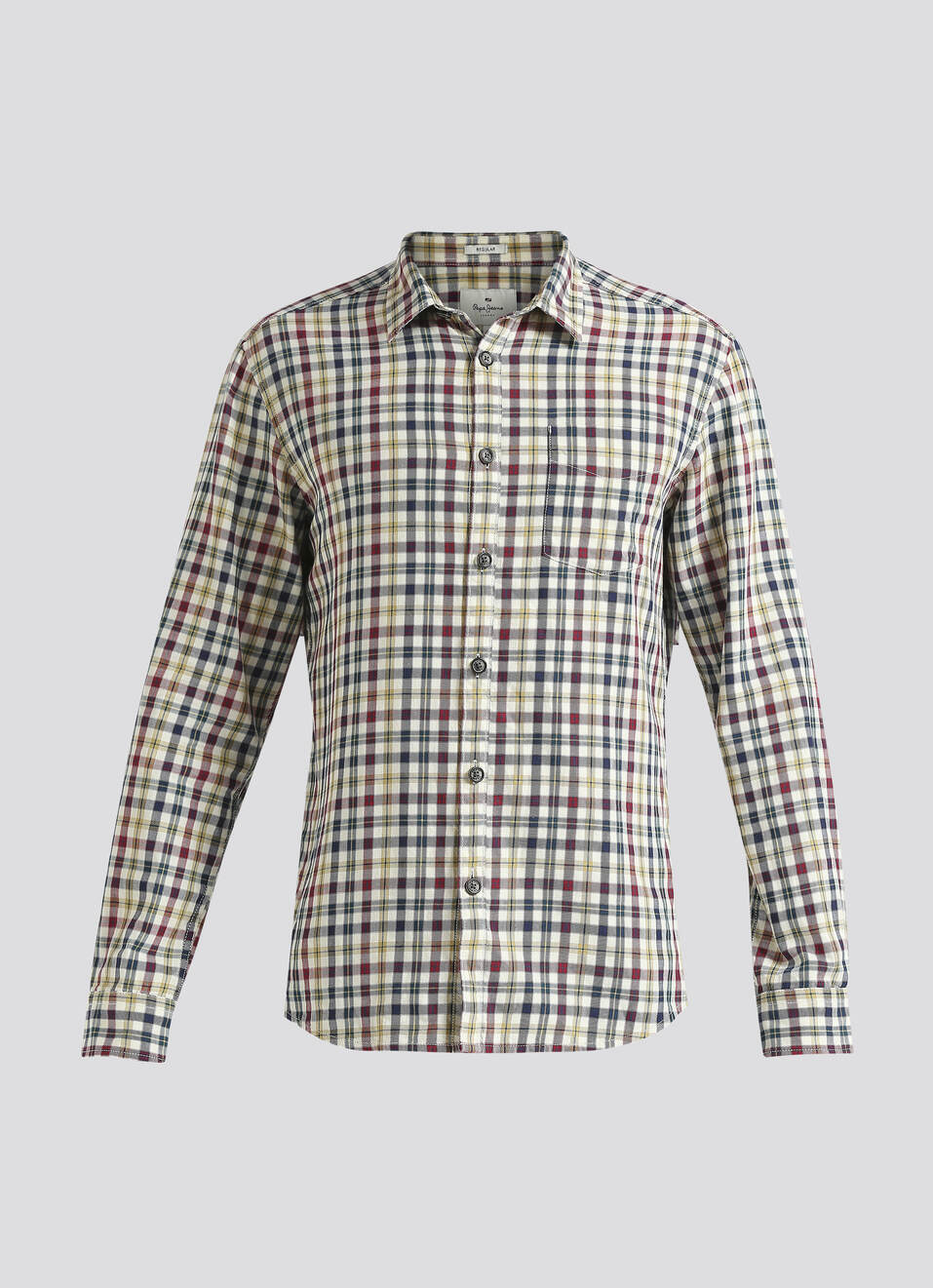 White Checked Full Sleeve Shirt, , large image number 6