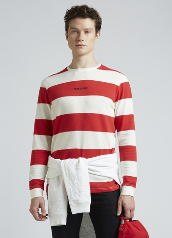 Red Stripes Full Sleeves T-shirt