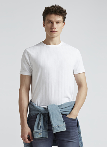 Off White Stripes Short Sleeve T-shirt