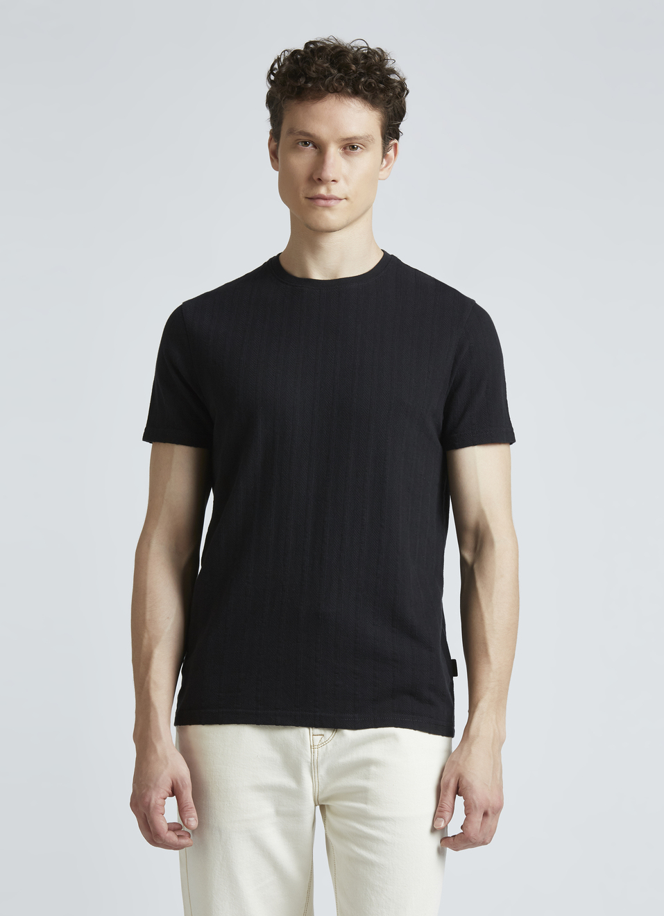 Black Stripes Short Sleeve T-shirt, , large image number 1