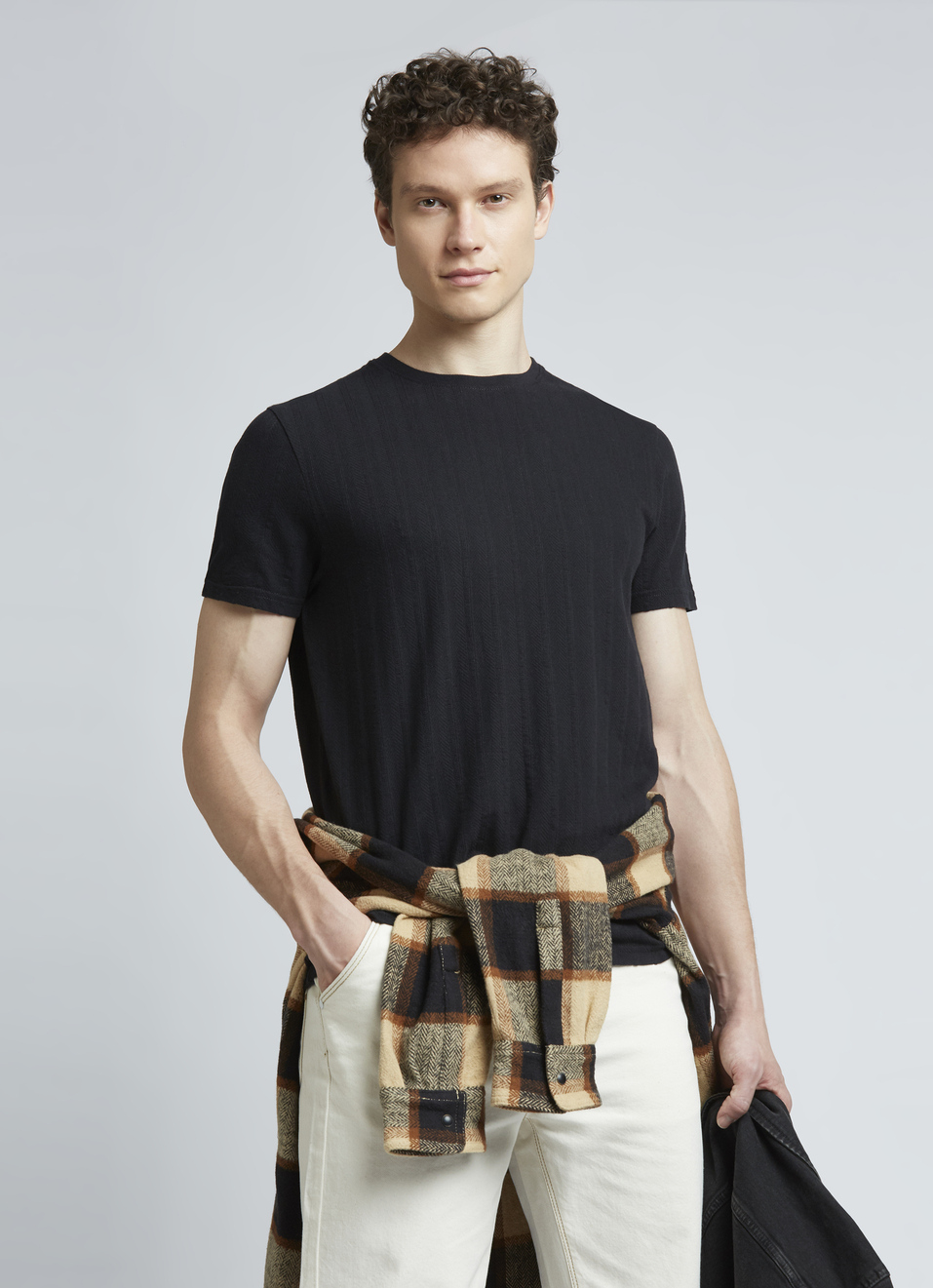 Black Stripes Short Sleeve T-shirt, , large image number 0