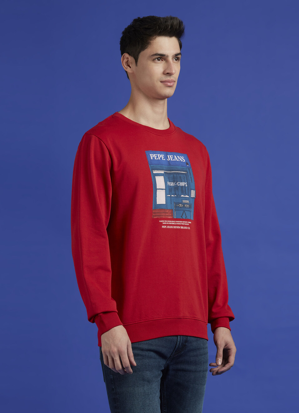 Red Graphic Print Full Sleeve Sweatshirt, , large image number 3