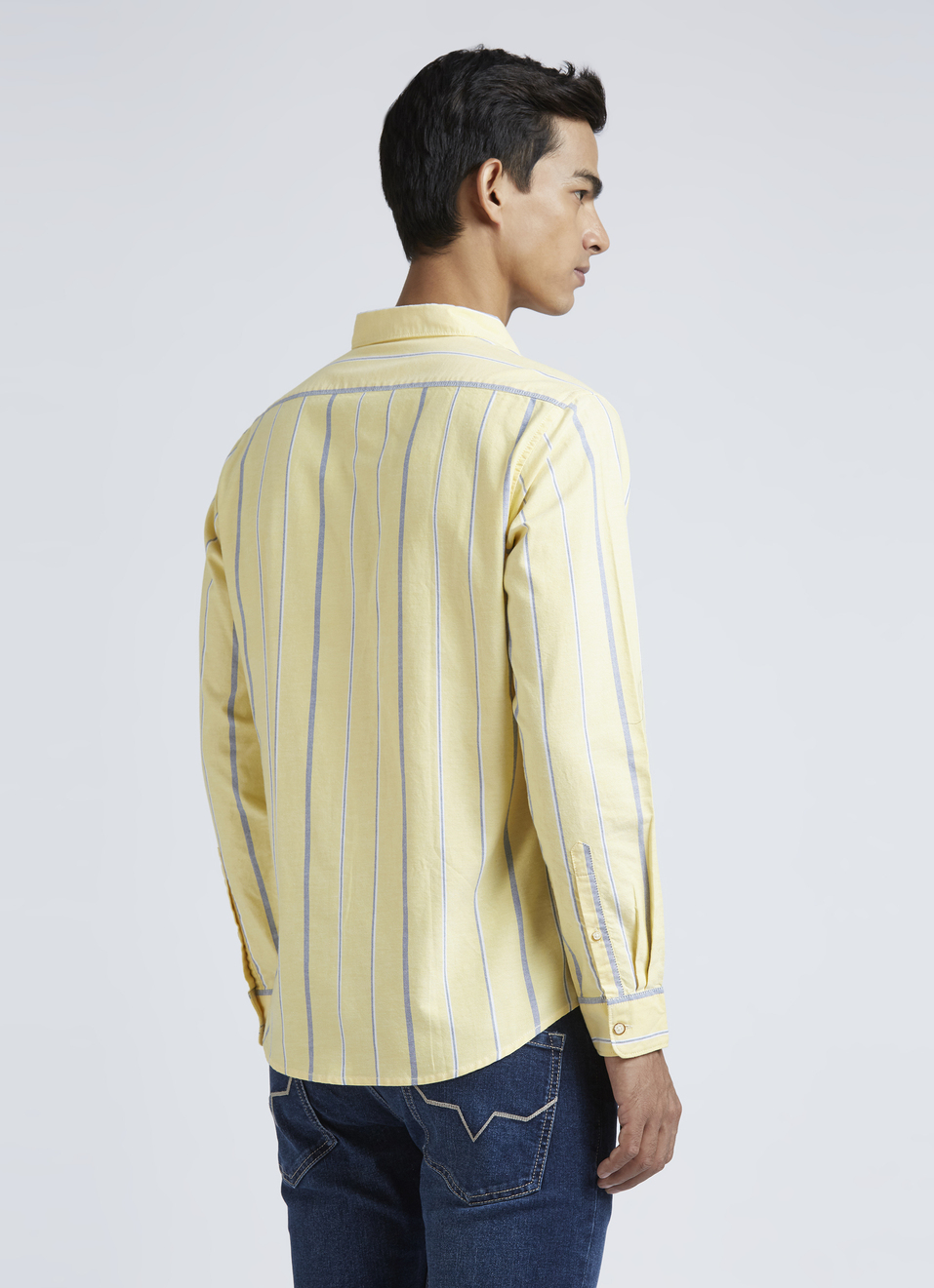 Yellow Stripes Full Sleeve Shirt, , large image number 2