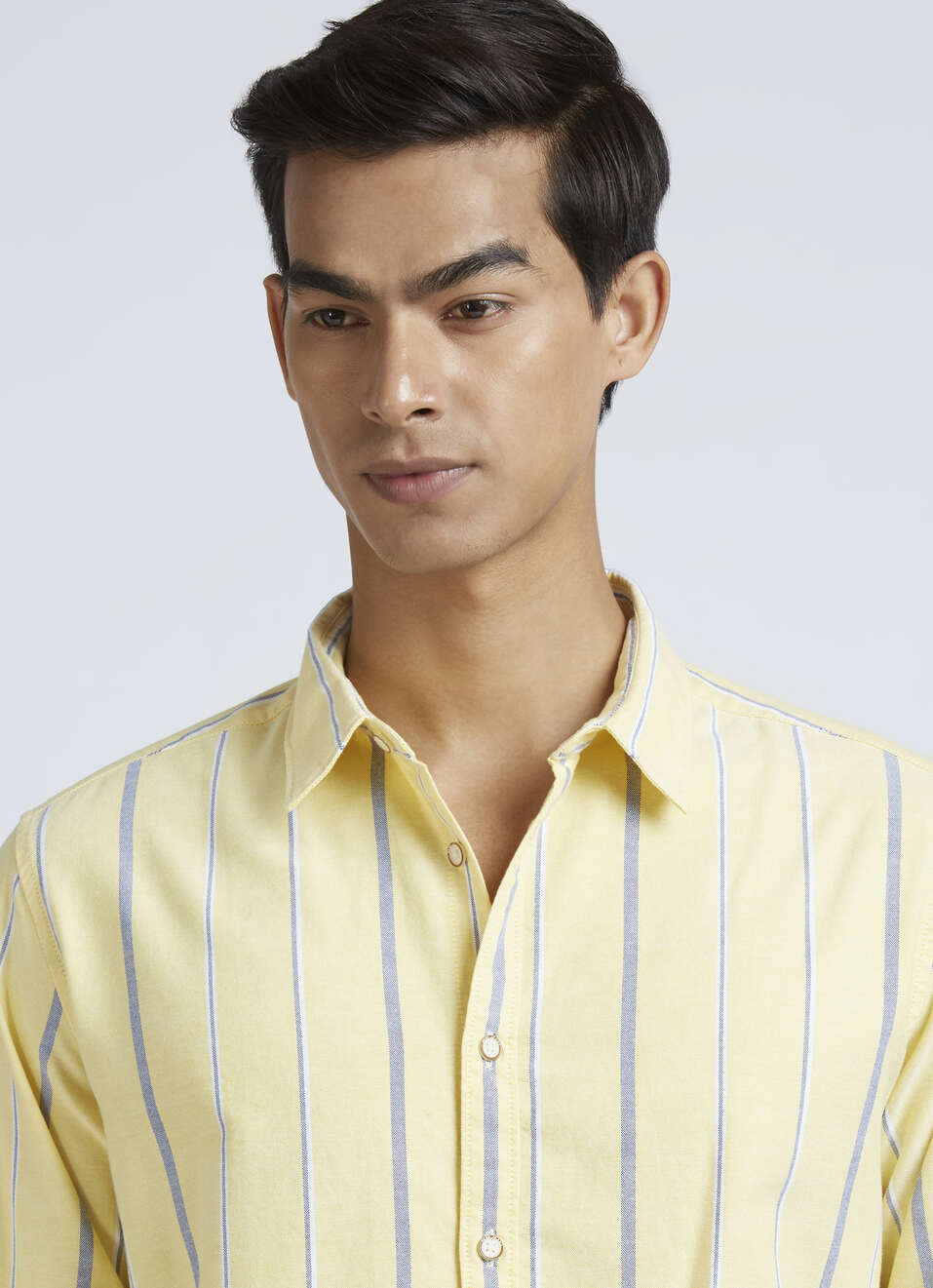 Yellow Stripes Full Sleeve Shirt, , large image number 4