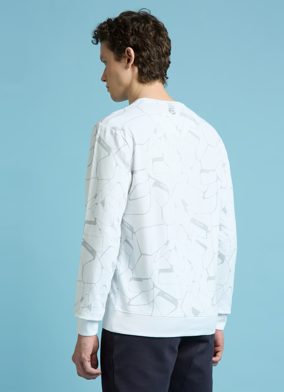 White Abstract Print Full Sleeve Shirt, , large image number 2