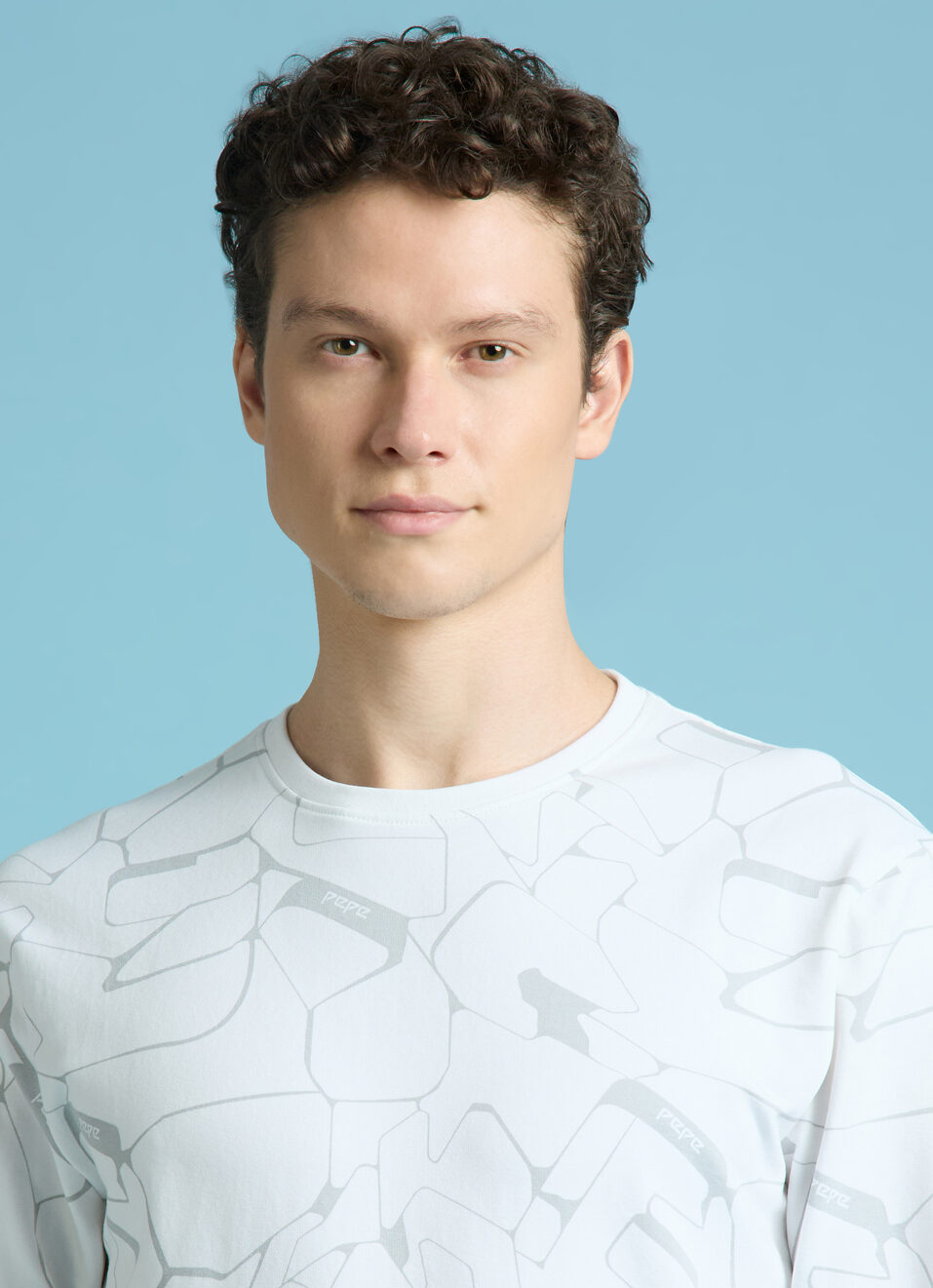 White Abstract Print Full Sleeve Shirt, , large image number 4