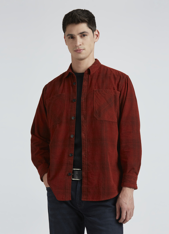 Red Check Full Sleeve Shirt