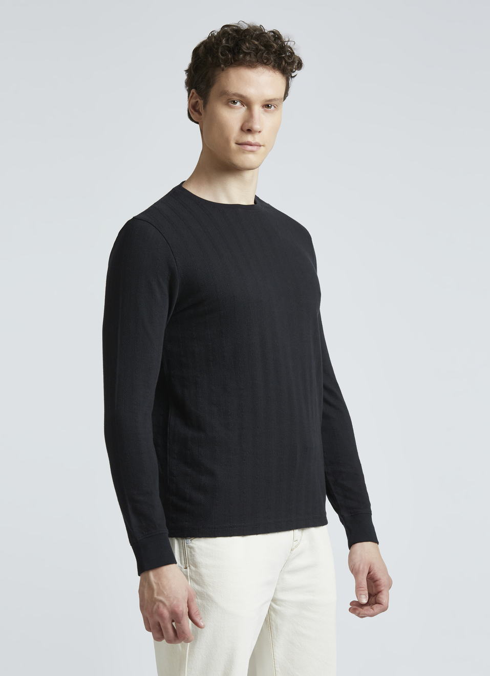 Black Stripes Full Sleeve T-shirt, , large image number 3