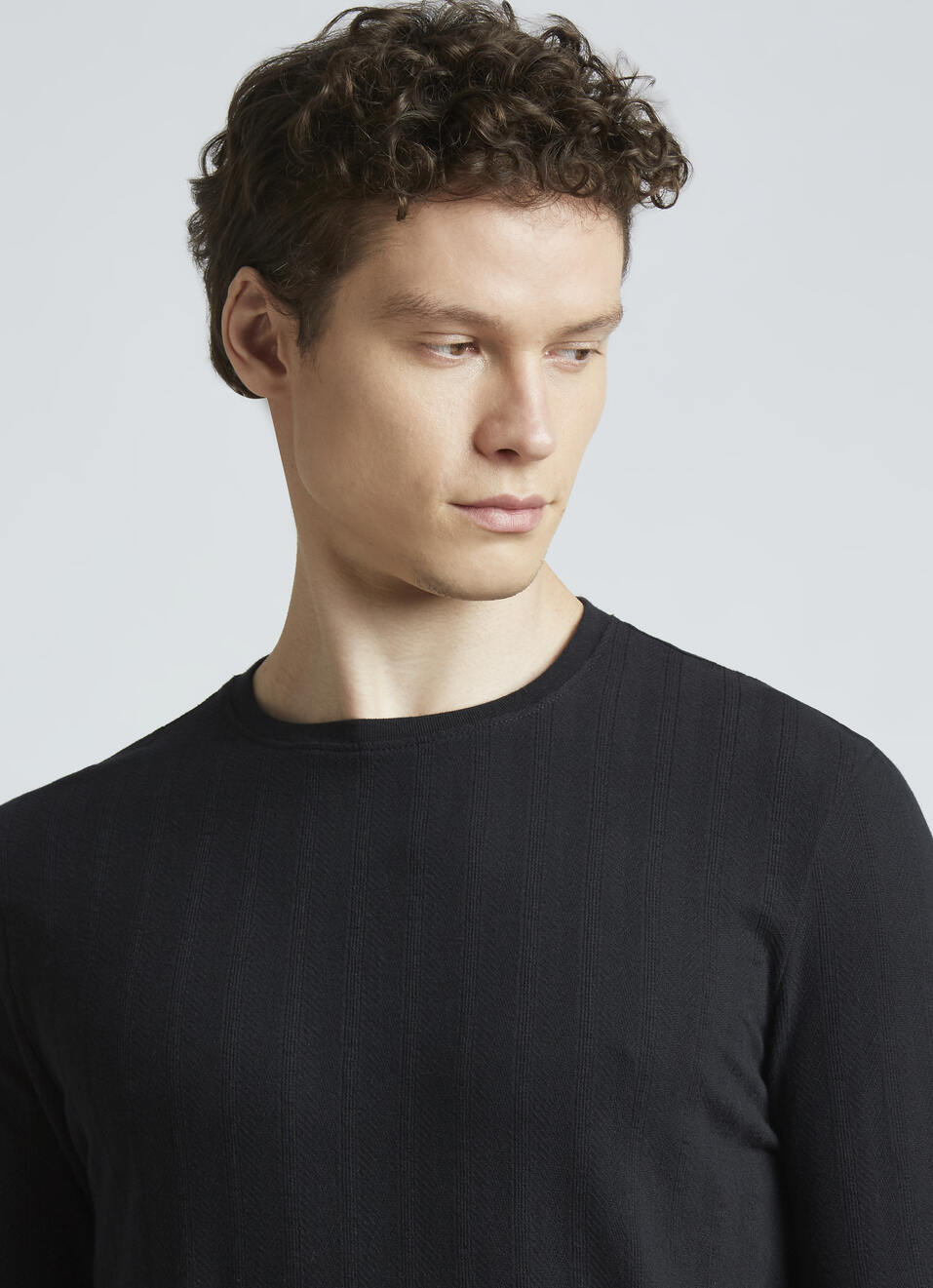 Black Stripes Full Sleeve T-shirt, , large image number 4