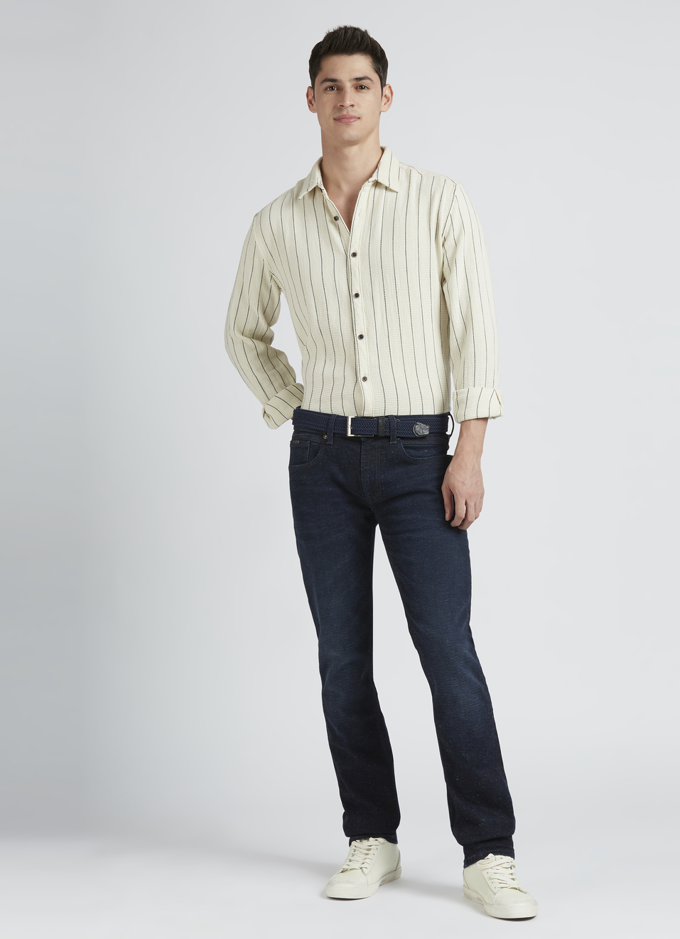 White Stripes Full Sleeve Shirt, , large image number 5