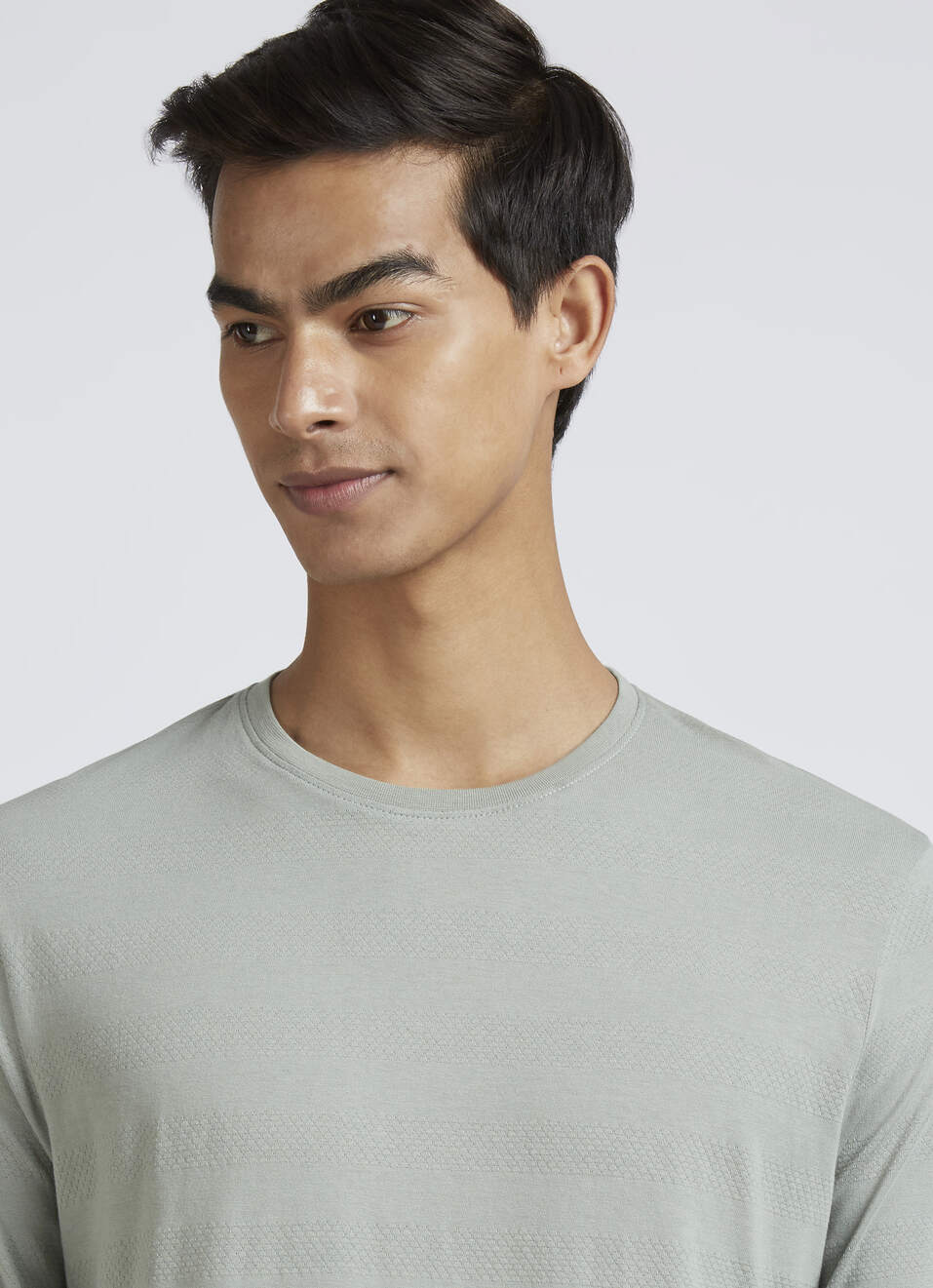 Light Green Stripes Full Sleeves T-shirt, , large image number 4