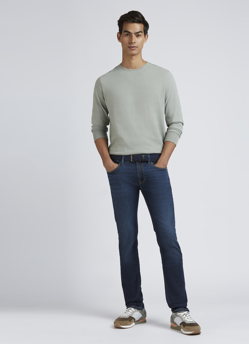 Light Green Stripes Full Sleeves T-shirt, , large image number 5