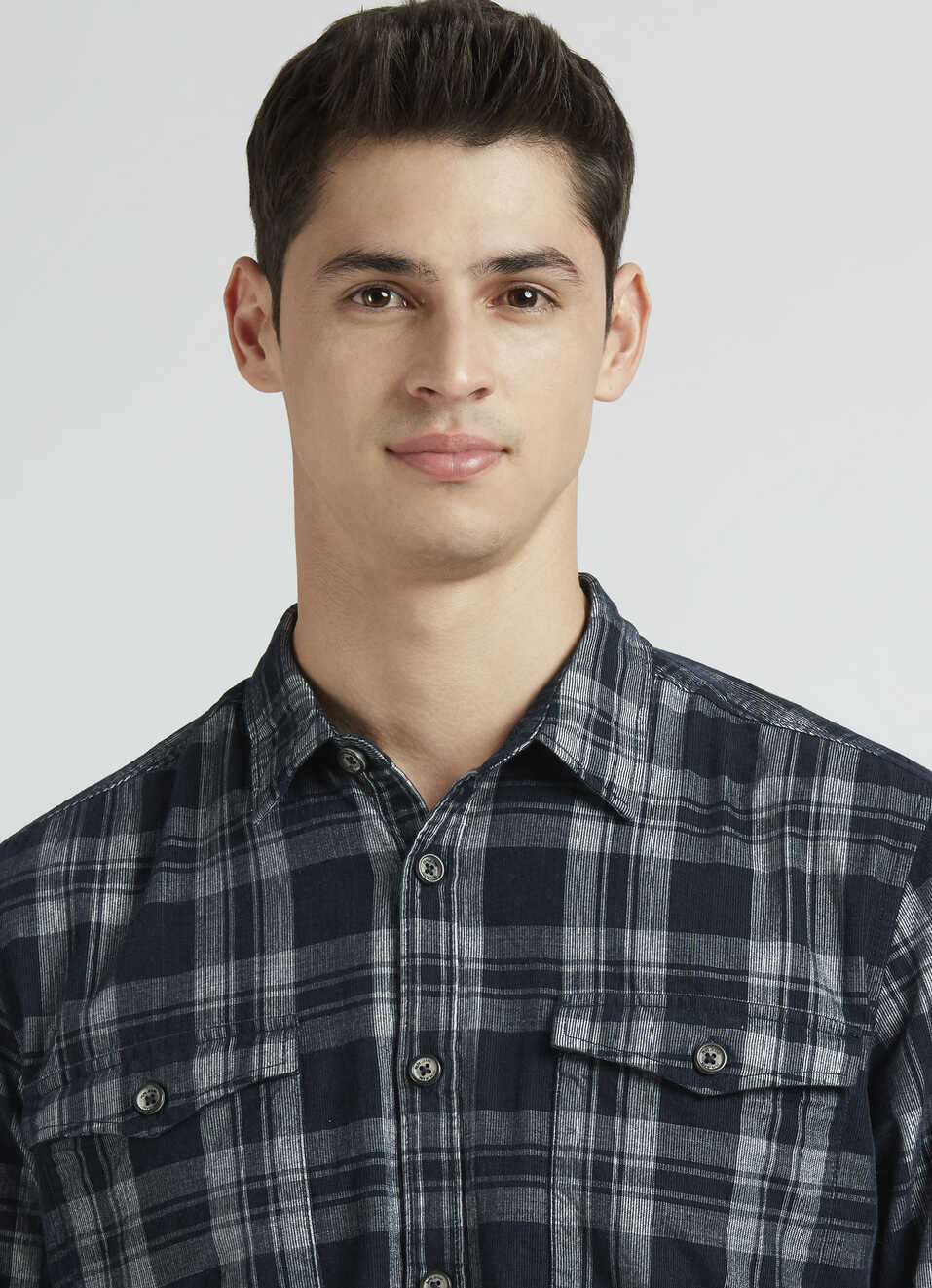 Navy Check Full Sleeve Shirt, , large image number 4