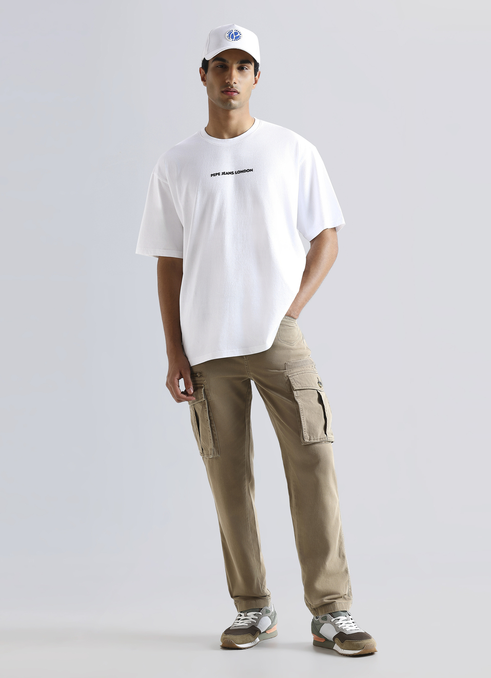 White Oversized Graphic Back Print Short Sleeve T-shirt, , large image number 5